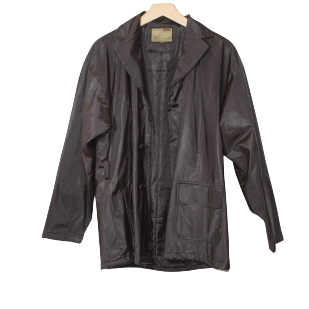 Vintage 90s Lady Sensation womens matrix style shiny jacket size XL streetstyle